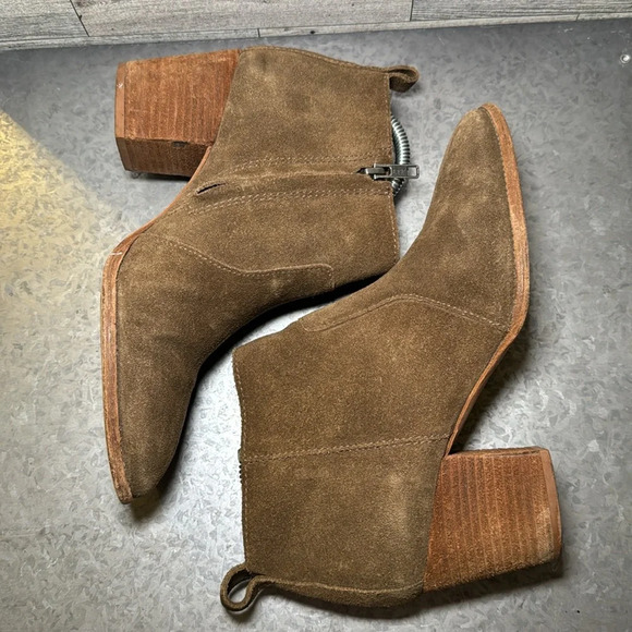 Madewell Boots Womens size 8 Brenner Suede Boho Heel Fall - Picture 6 of 10